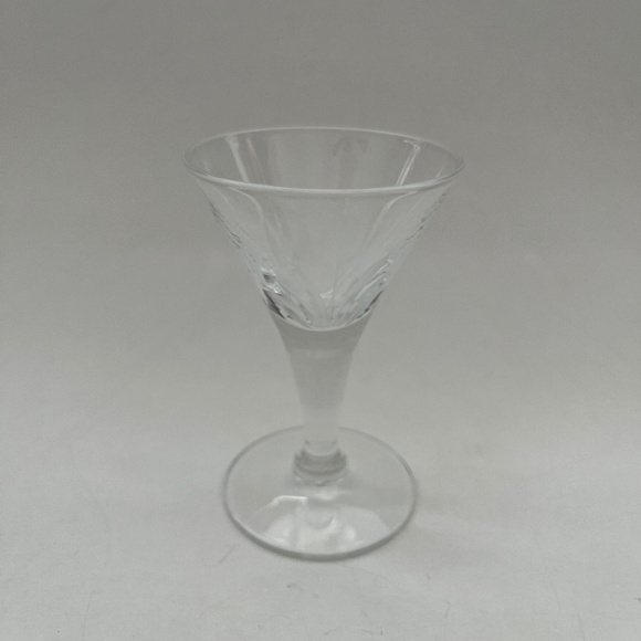 VINTAGE ETCHED CORDIALS SET OF 6 - Picture 2 of 3